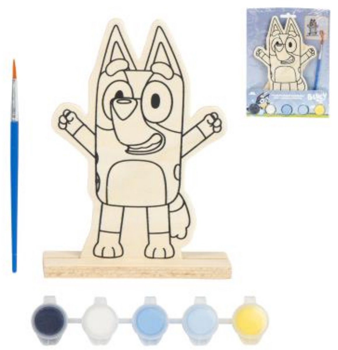 Bluey Houten Verfset Kind – Knutselen & Schilderen – DIY Creatief Speelgoed