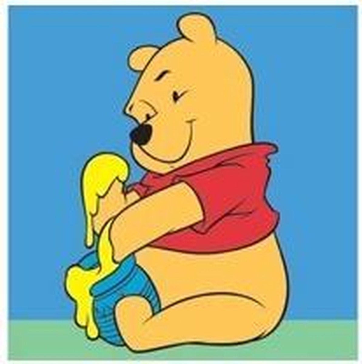 Borduurpakket voorgedrukt Winnie the Pooh