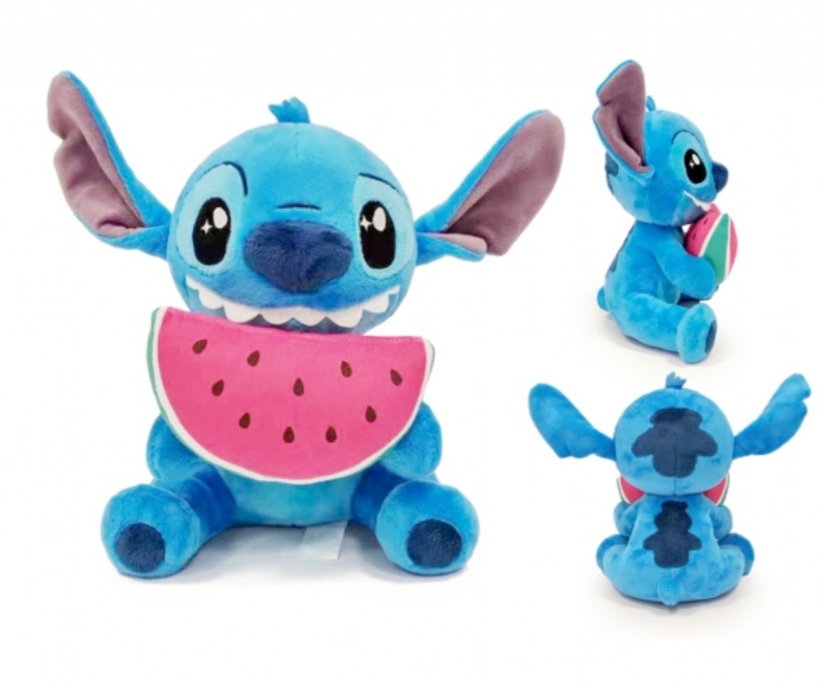   - Stitch met Watermeloen knuffel - 25 cm - Pluche