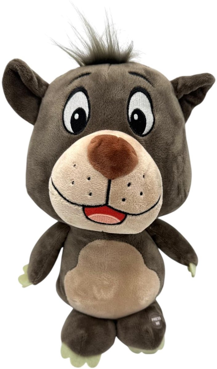   - The Jungle Book - Baloo knuffel met geluid - 30 cm - Pluche