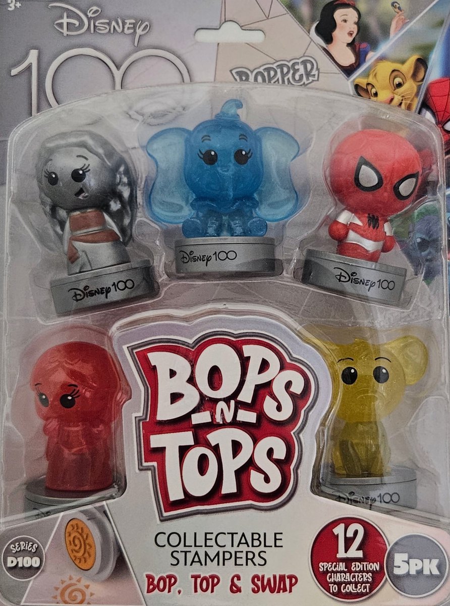   100 Verzamelbare Stempels - 5 stuks - speciale editie - Bops n Tops