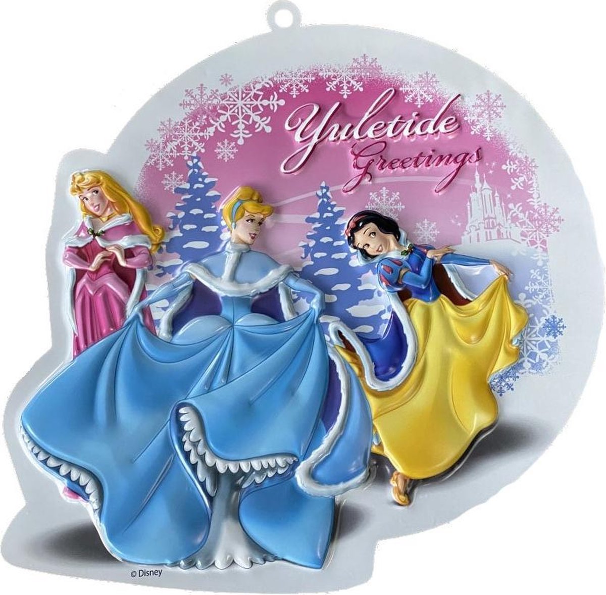   3D Wall Deco Kerst - Prinses - Set van 2 - Doornroosje, Assepoester, Sneeuwwitje, Ariel