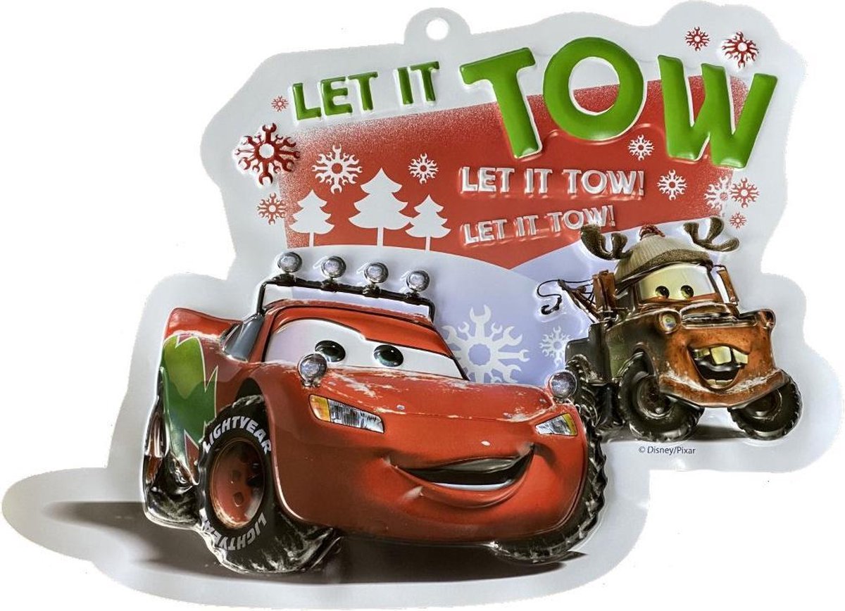   3D Wall Deco Kerst - Set van 2 - Cars