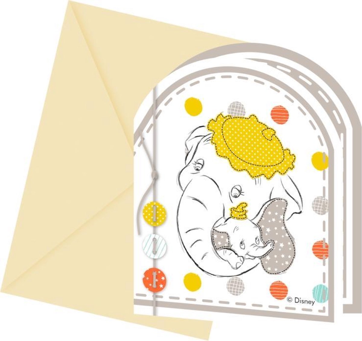   Baby Shower uitnodigingen 6 st.