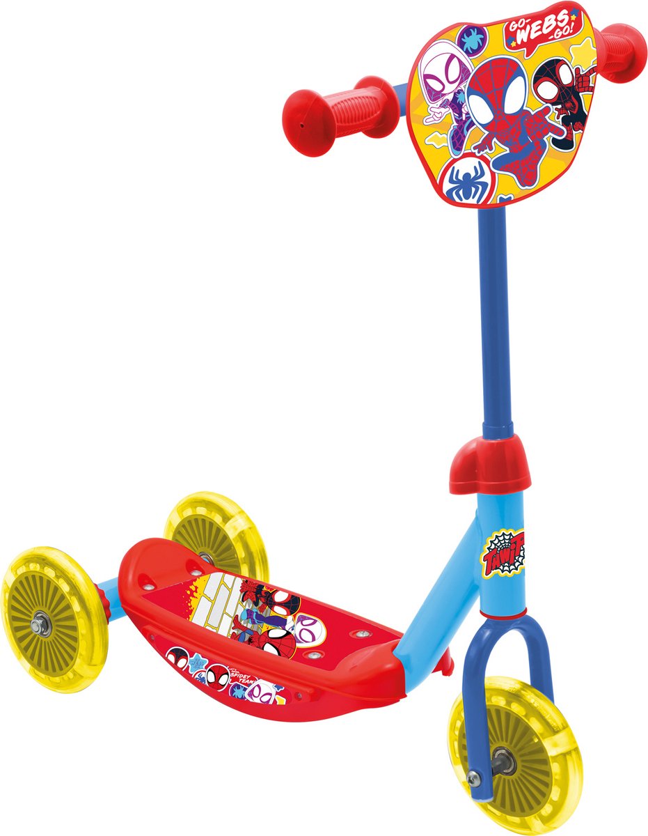   Baby Spidey 3-wiel Kinderstep Jongens Rood/geel/blauw