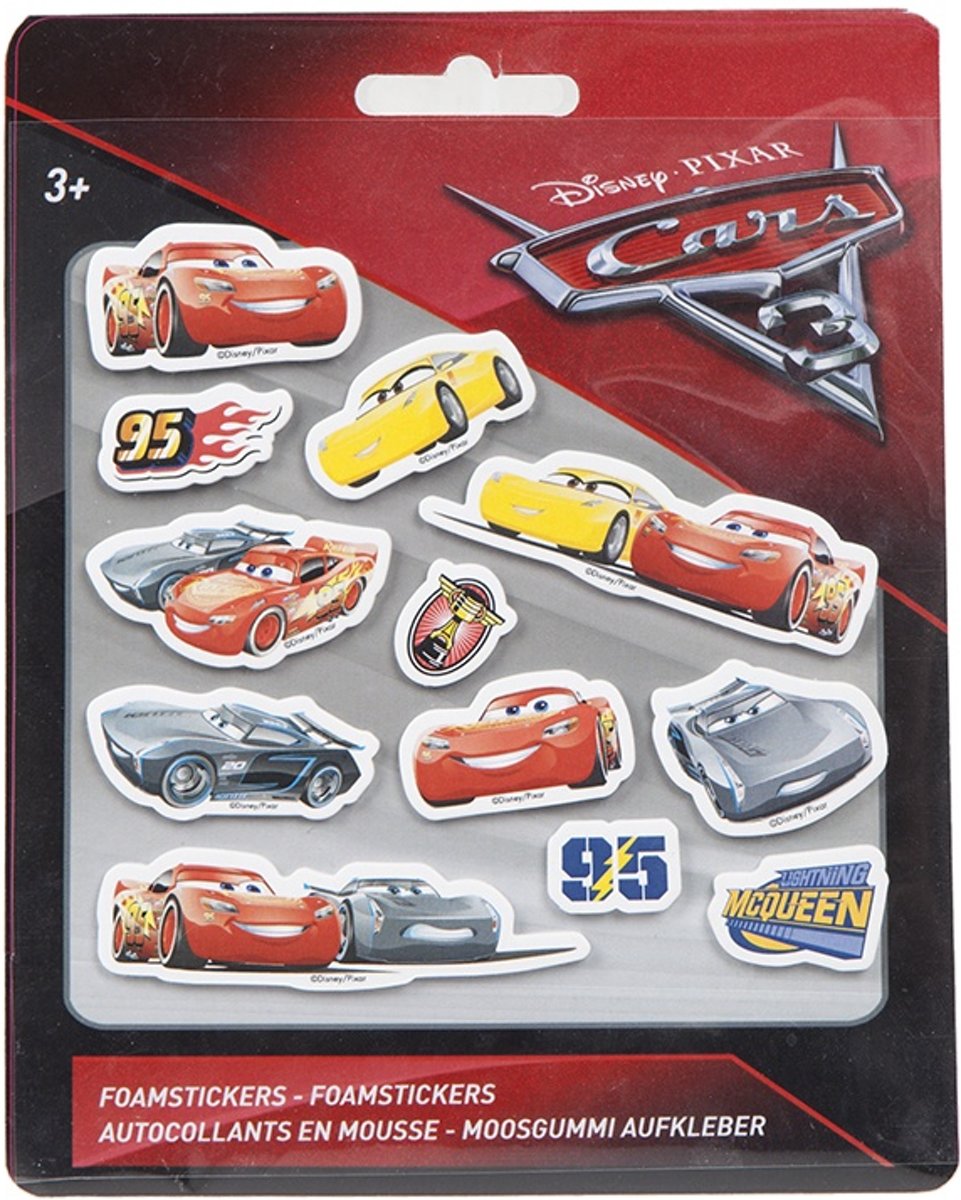 Disney Cars 3 Foamstickers Small
