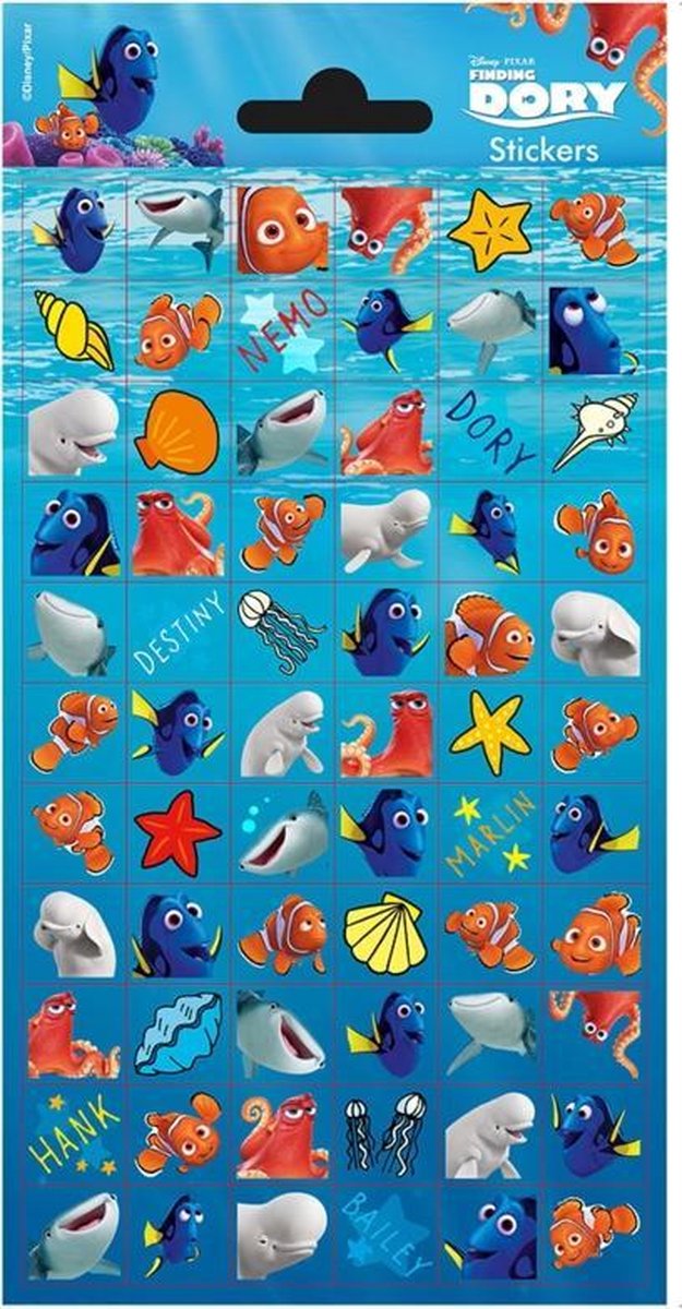   Finding Dory mini stickers