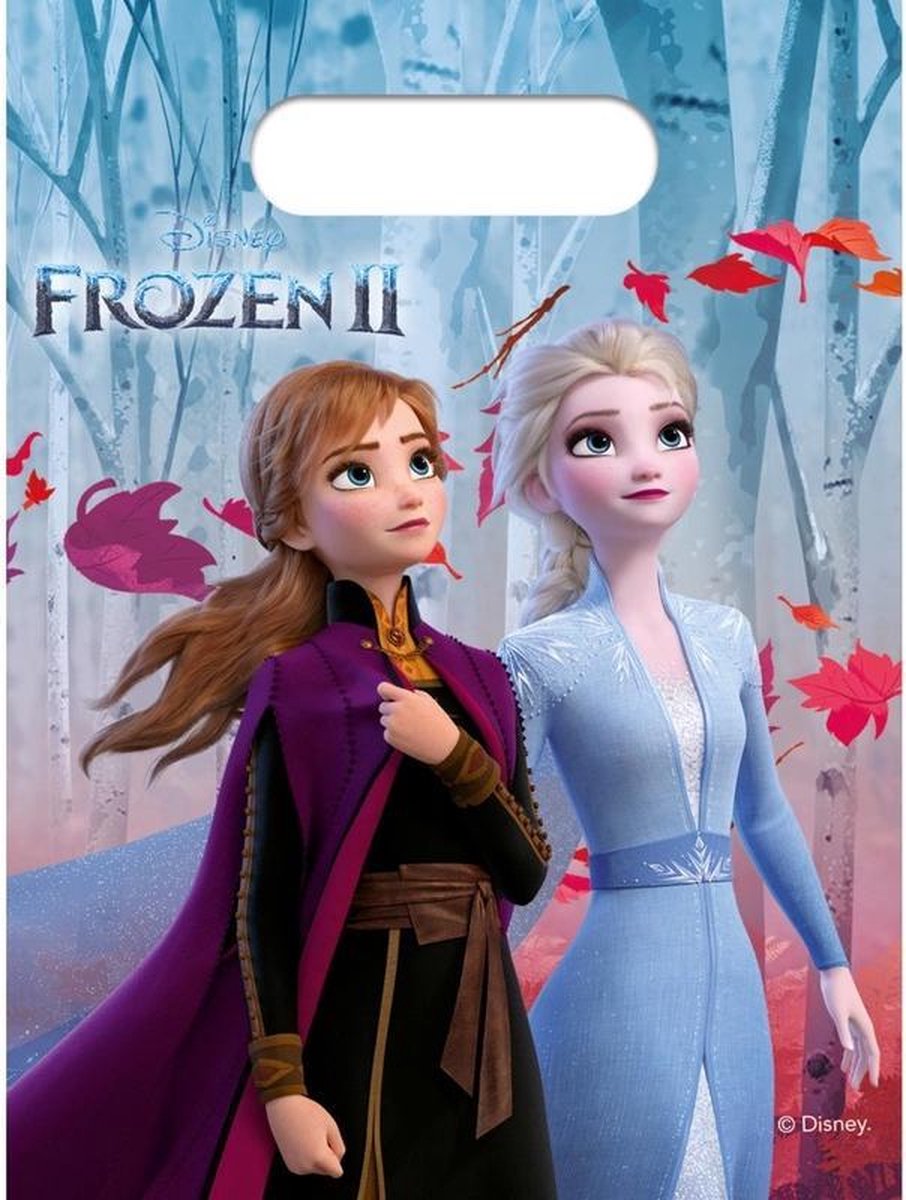   Frozen 2 thema uitdeelzakjes 24x stuks - Kinderfeestje/verjaardag uitdeelzakjes feestzakjes