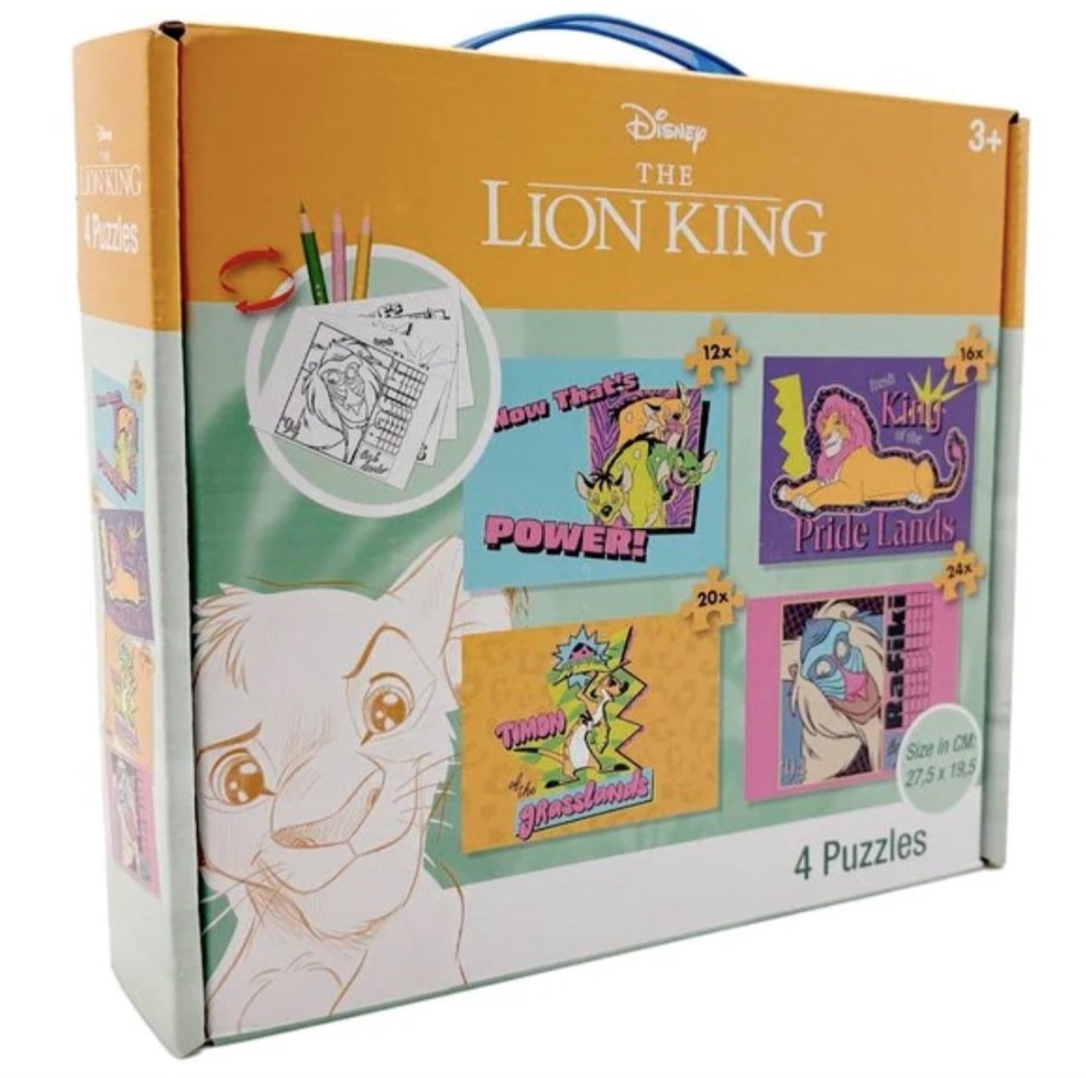   Lion King - 4 Puzzels - 12+16+20+24 stukjes - Legpuzzel