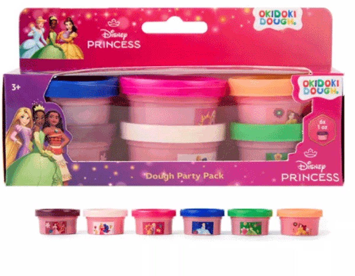   Princess Okidoki Dough Partypack 6X