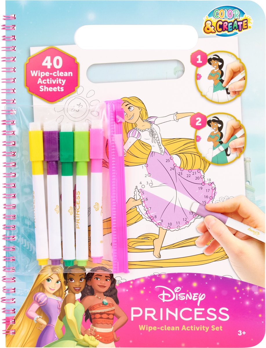   Princess Wipe-Clean Activiteiten Set