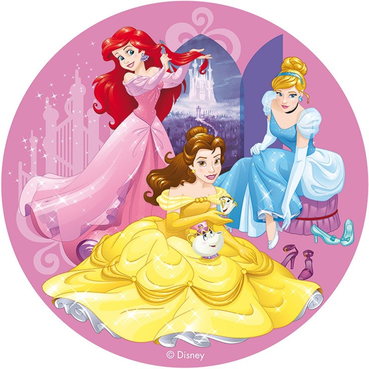   Princess ouwel taart decoratie ø 20 cm.