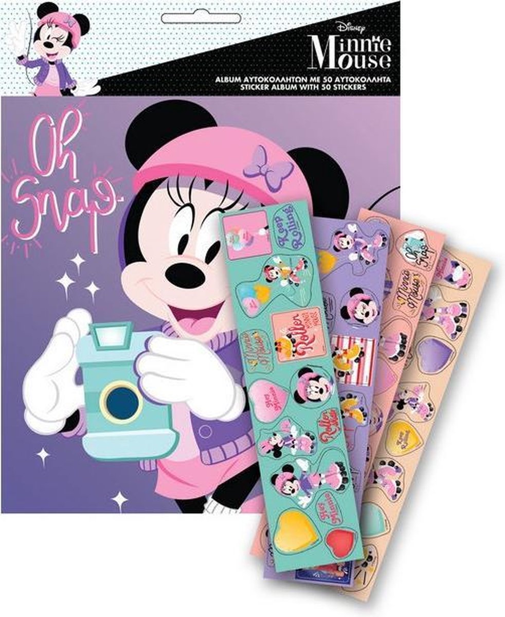 Disney Stickerboek Minnie Meisjes 21 Cm Papier Roze 50 Stickers