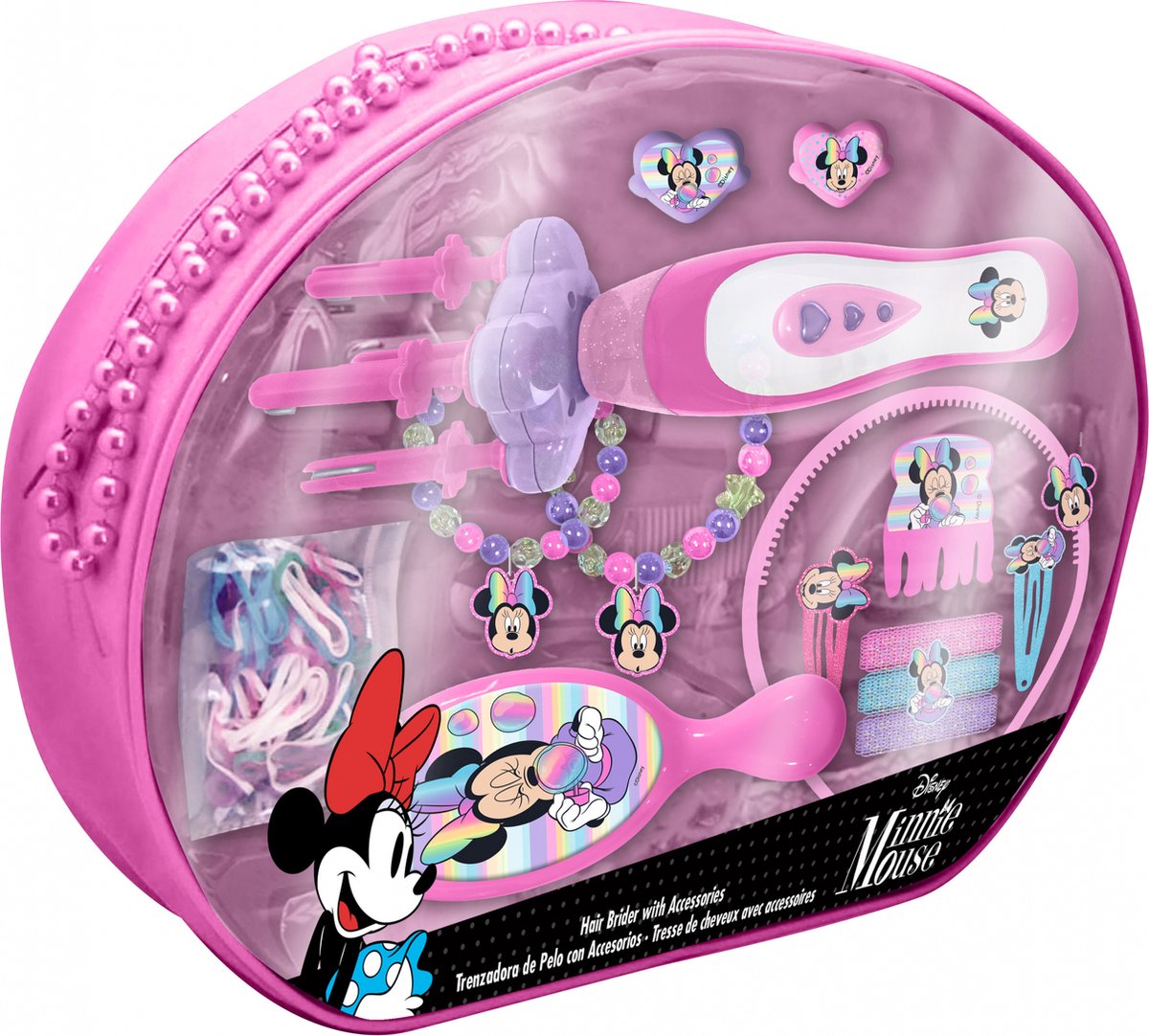 Disney Vlechtenmaker Minnie Mouse Meisjes Roze/paars 12-delig