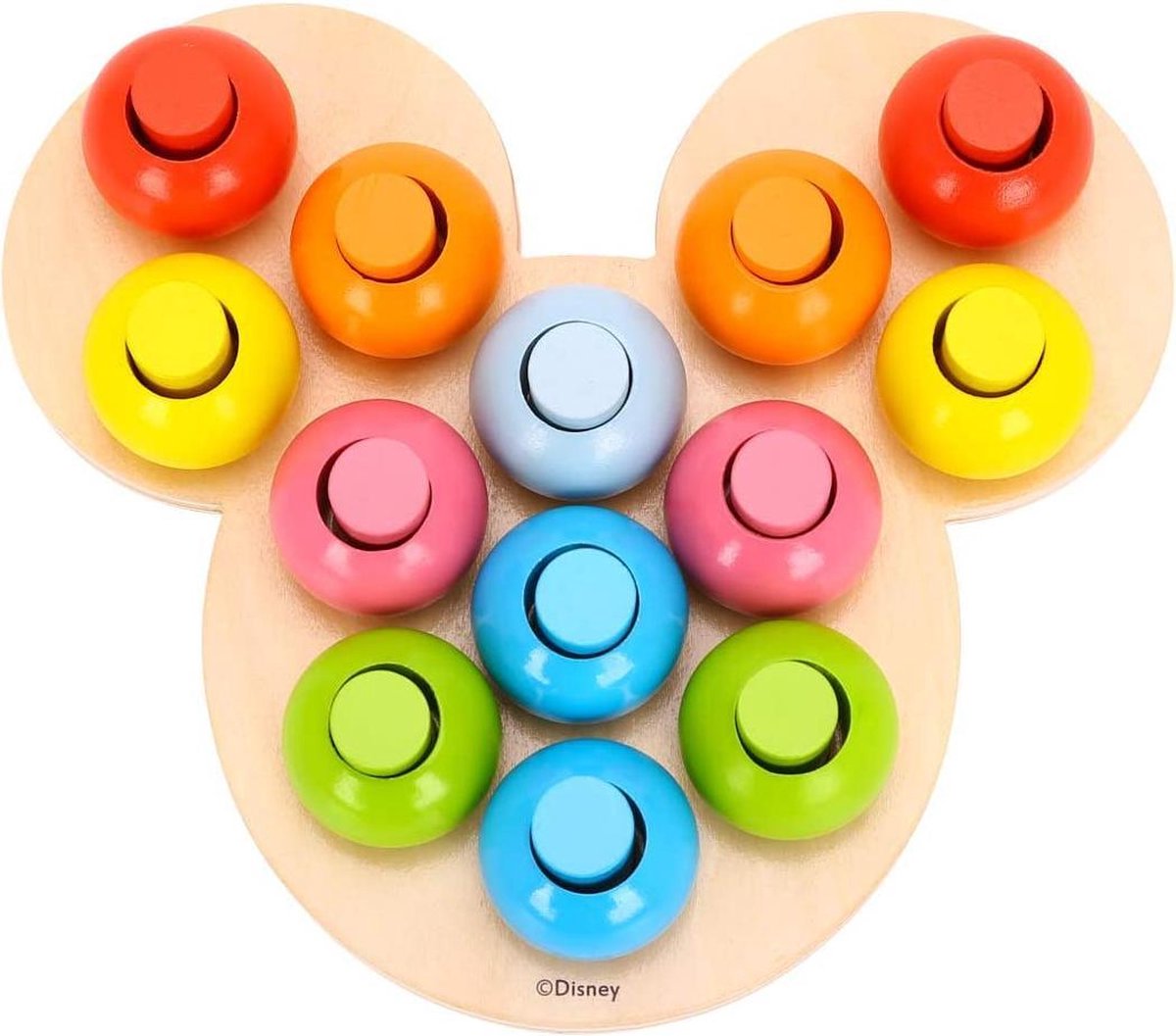   Vormenspeelbord Mickey Mouse 22 X 19,4 Cm 28-delig