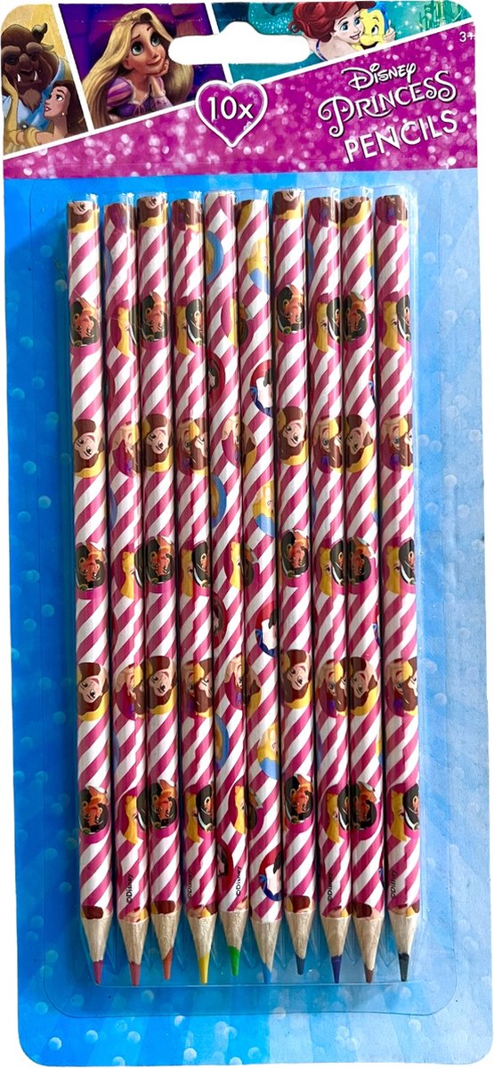   kleurpotloden Princess 24,5 cm hout - 10 stuks
