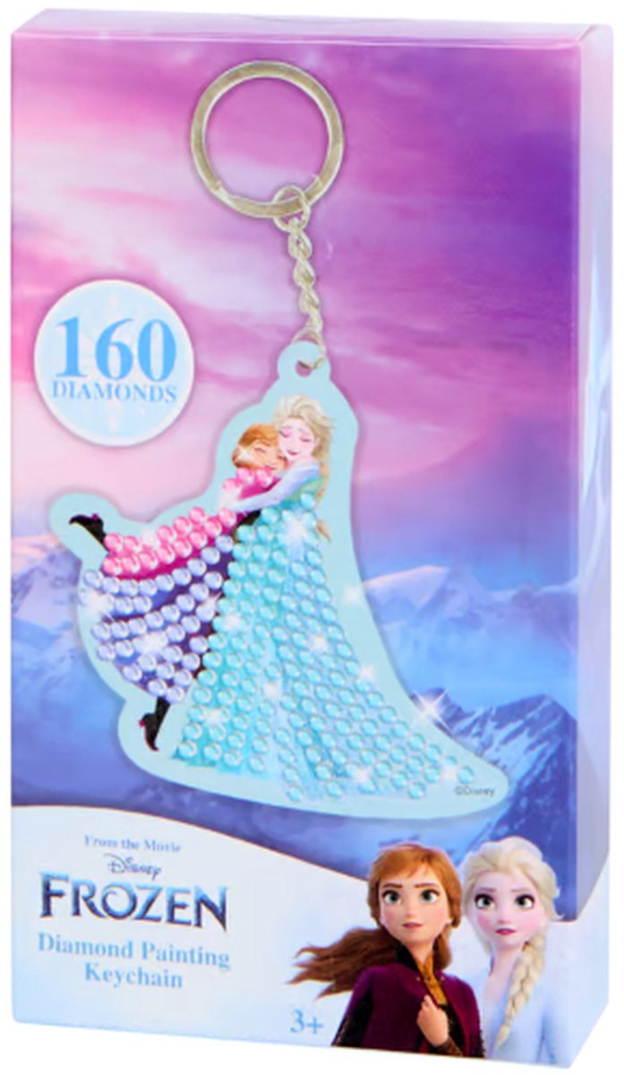 Frozen Diamond Painting Sleutelhanger - 160 Diamanten - DIY Knutsel Set
