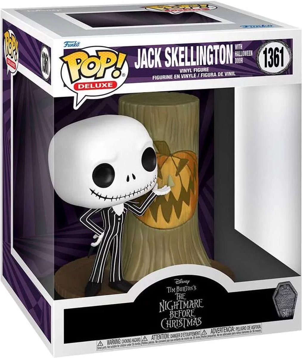 Funko The Nightmare Before Christmas - 30th POP! Deluxe Jack With Halloween Town Door 9 cm Verzamelfiguur - Multicolours