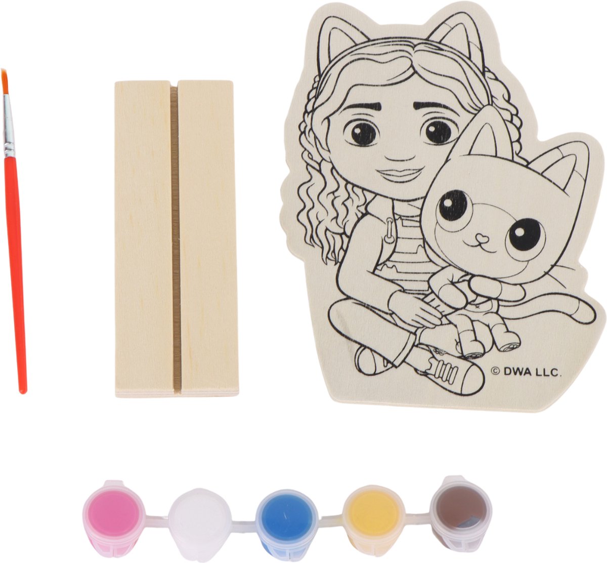 Gabbys Poppenhuis Verfset – Houten Karakter – Knutselpakket voor Kinderen
