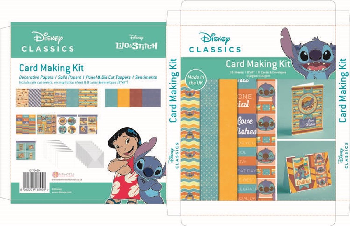 Lilo & Stitch 8x8 Inch Box Card Making Kit (DYP0020)