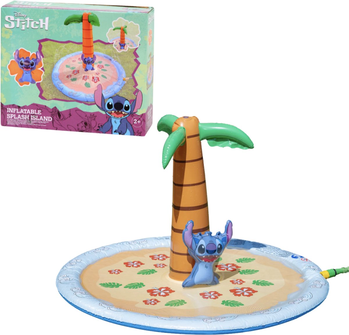 Lilo en Stitch Watertoren - Opblaasbaar - Splash Toren - Water Speelgoed - Zomer - Tuin en Vakantie - Vanaf 2 jaar - Opblaasbaar Spetter Eiland -   Lilo & Stitch - Zwembad voor Peuters en Kleuters - Tuin Speelgoed - Hoge Kwaliteit
