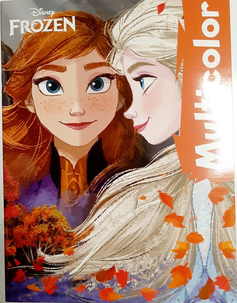 Multicolor kleurboek -   Frozen - Elsa Anna - autumn - 17 kleurplaten