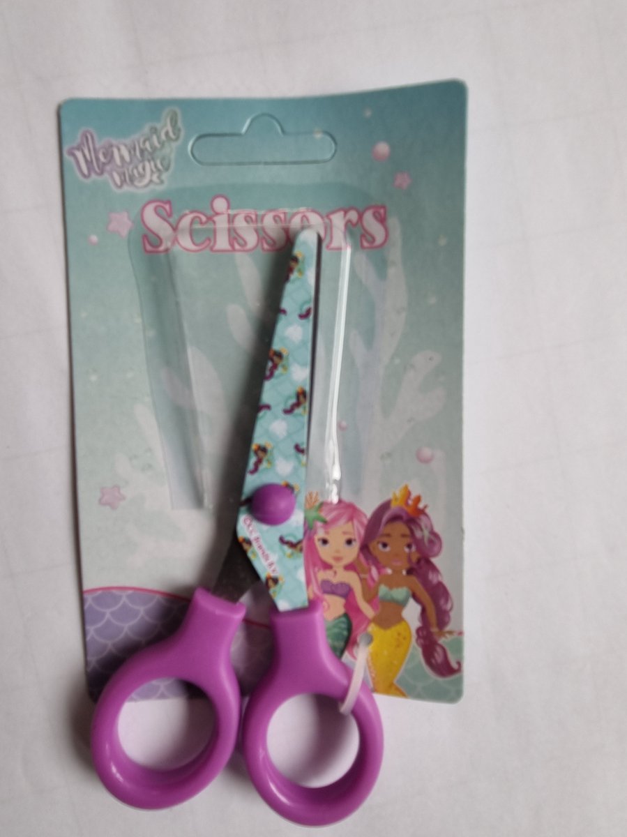 Schaar   Little Mermaid kinderschaar, 13 cm, kindercadeau, kleine zeemeermin