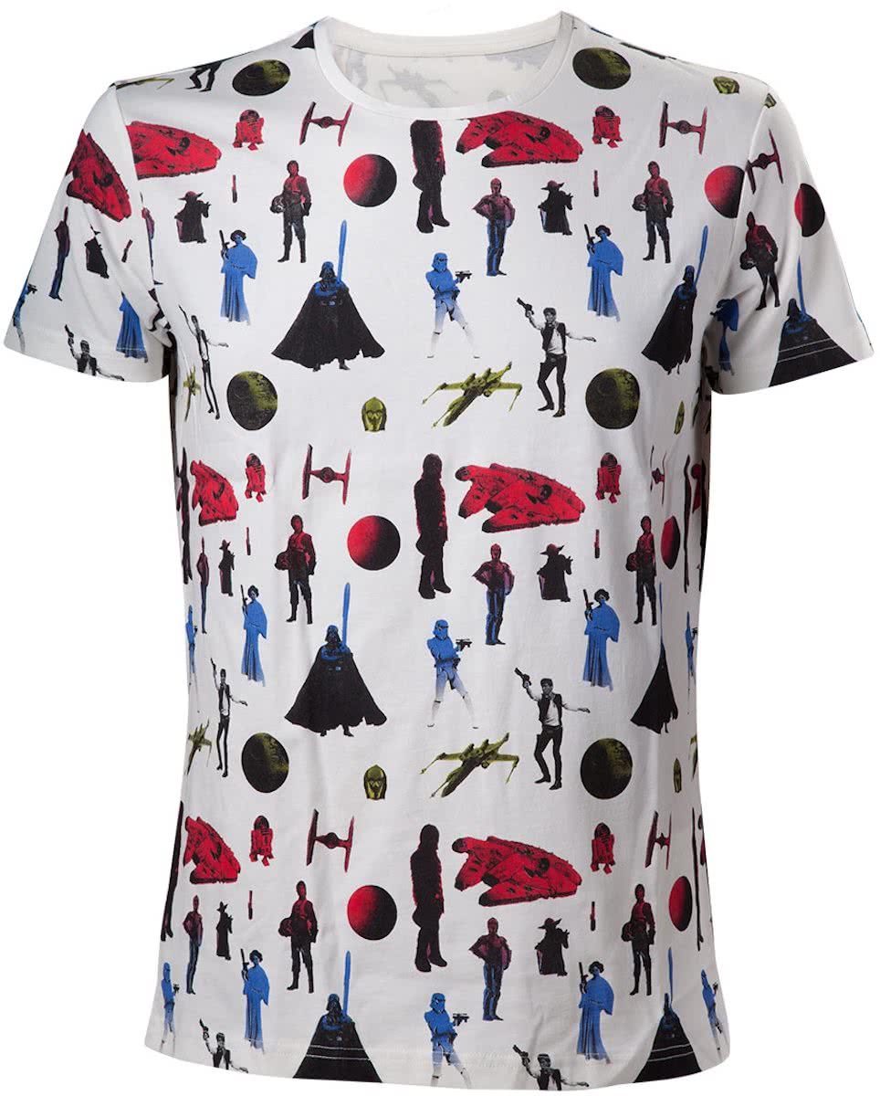 Star Wars gekleurd All Over print Shirt S