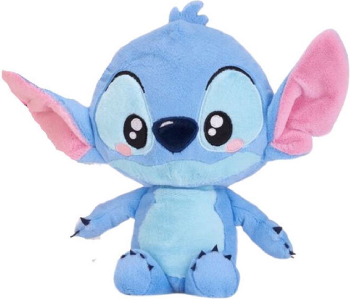 Stitch Super Soft Knuffel   Junior 30 cm Pluche Chibi Blauw - Speelgoed Pluche Lilo & Stitch - Stitch Angel Leroy Scrump Plush