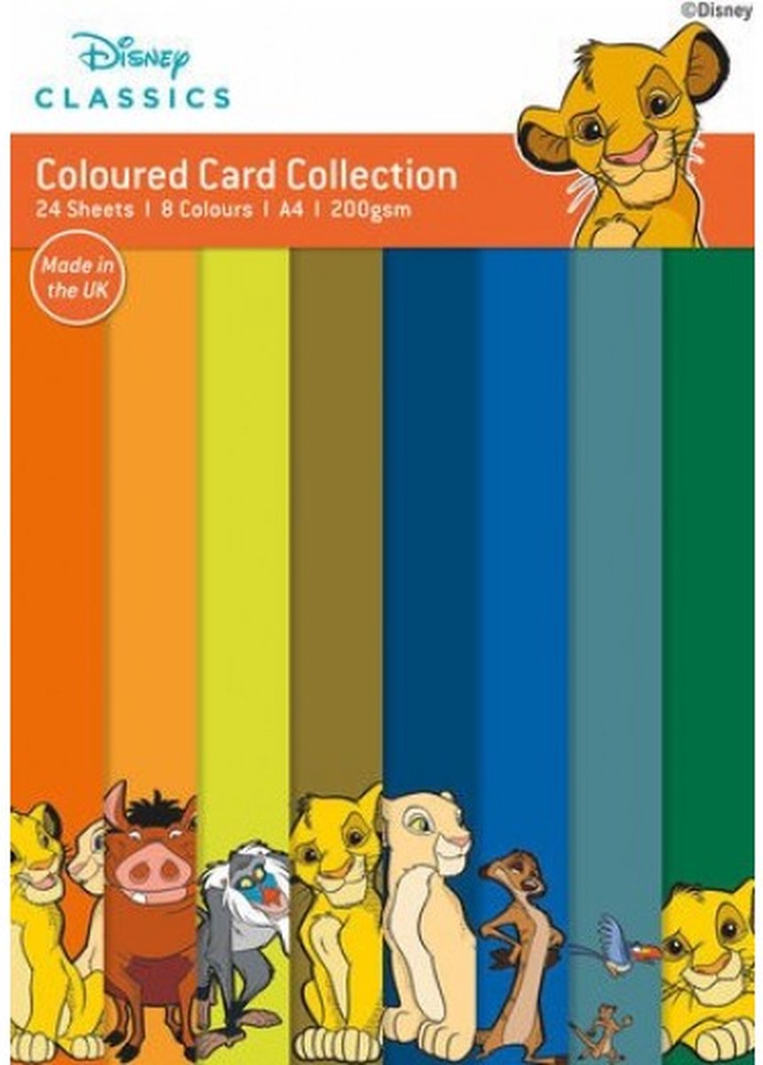The Lion King A4 Coloured Card Collection (DYP0042)