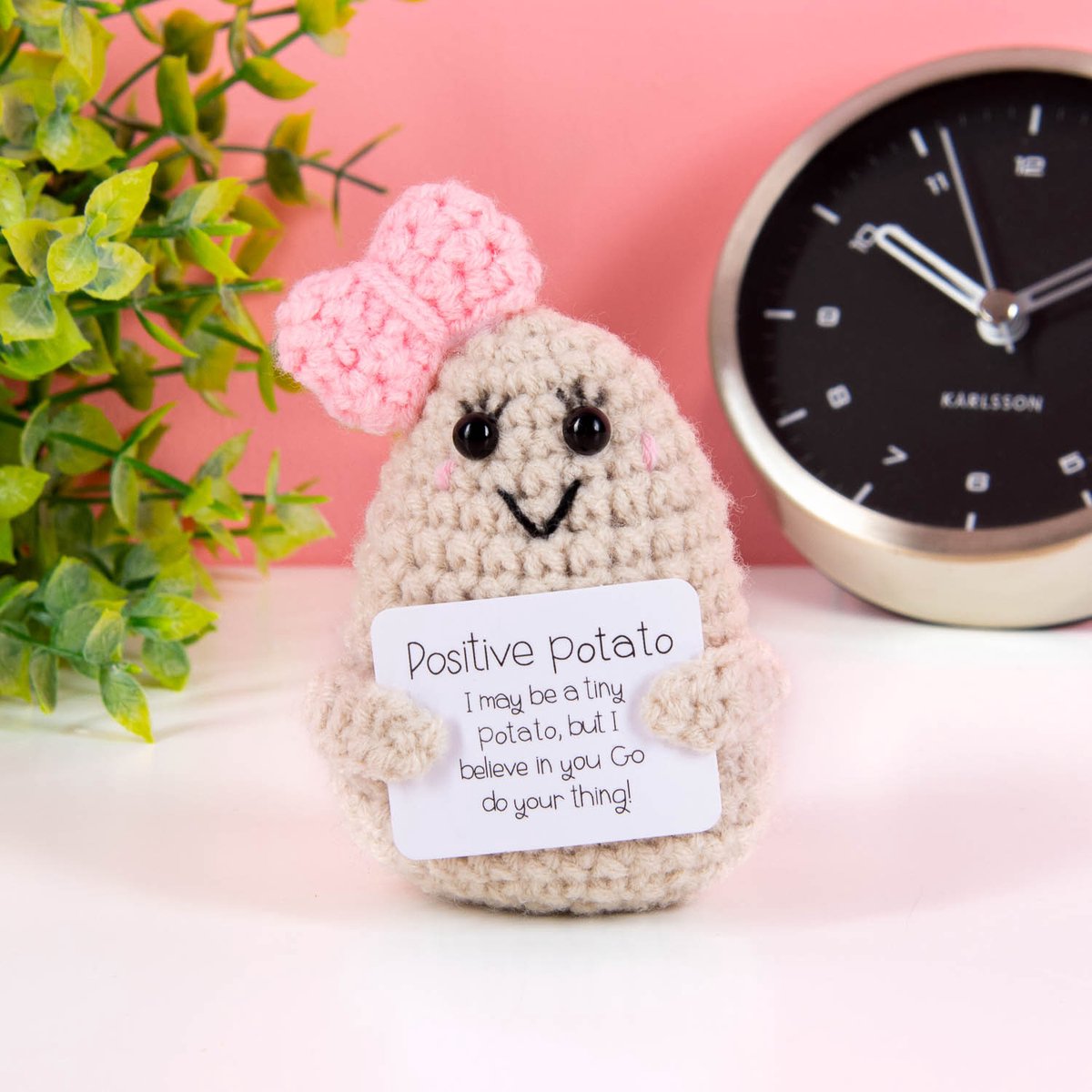 Ditverzinjeniet.nl Positive potato met strikje