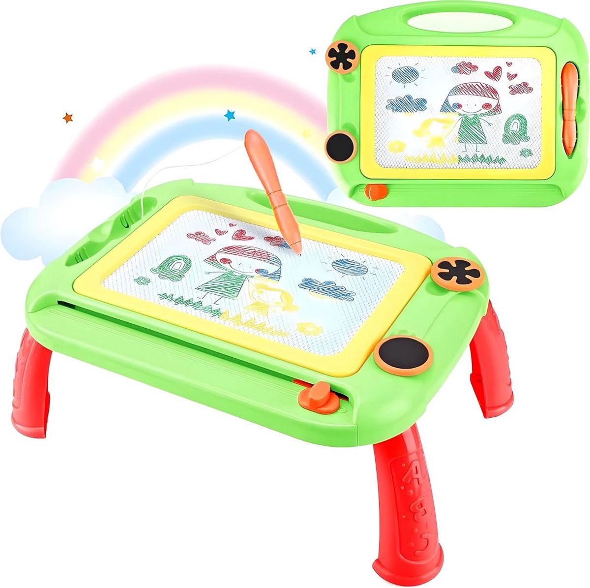 Magnetisch Tekenbord - Magnetisch bord met Pen - Magnetisch Whiteboard voor Kinderen - Makkelijk voor Onderweg