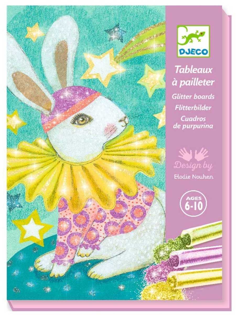 Djeco schilderijen glitters Carnival of the animals knutselset.