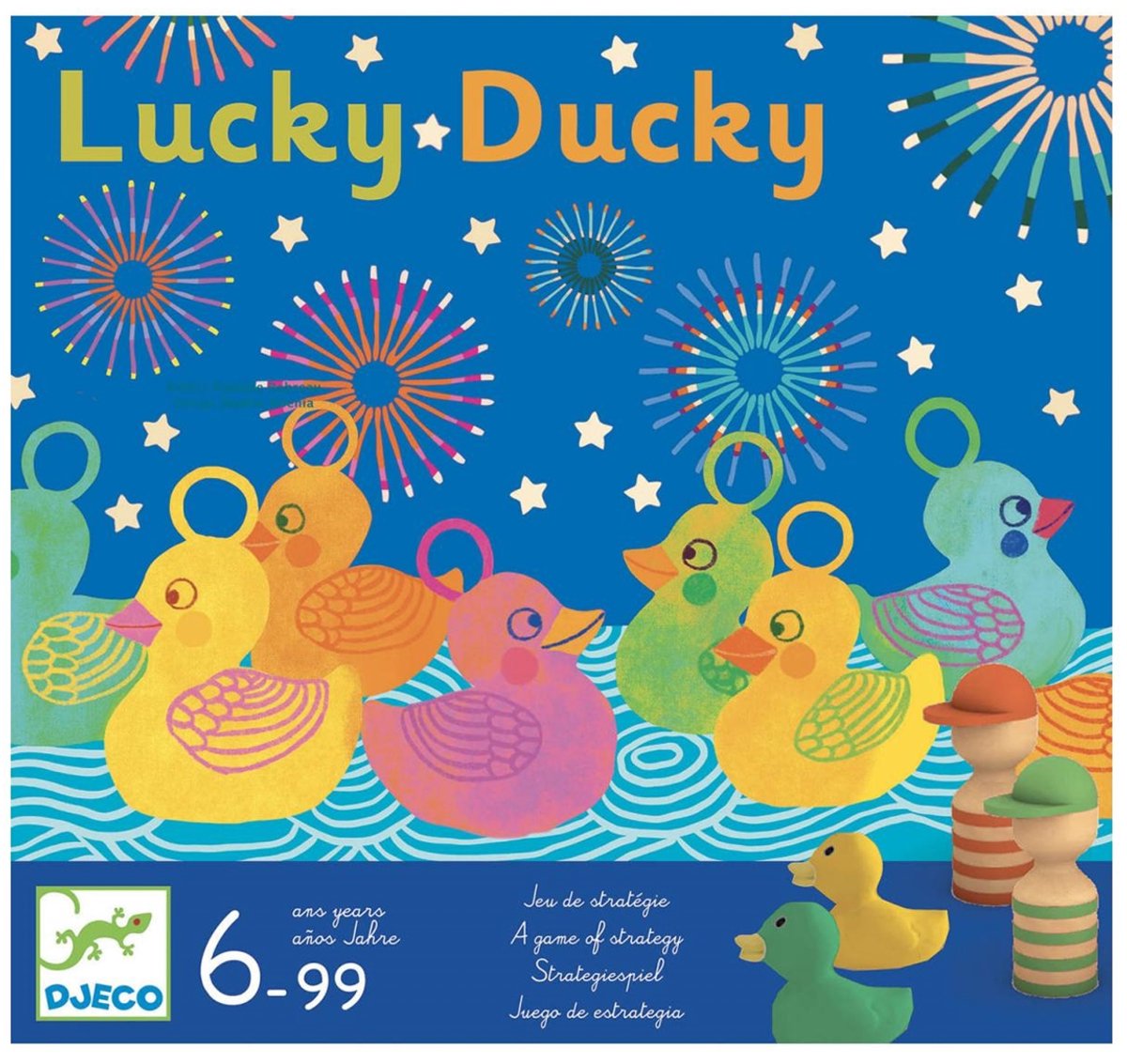 Djeco spel Lucky Ducky - behendigheidsspel voor kinderen.