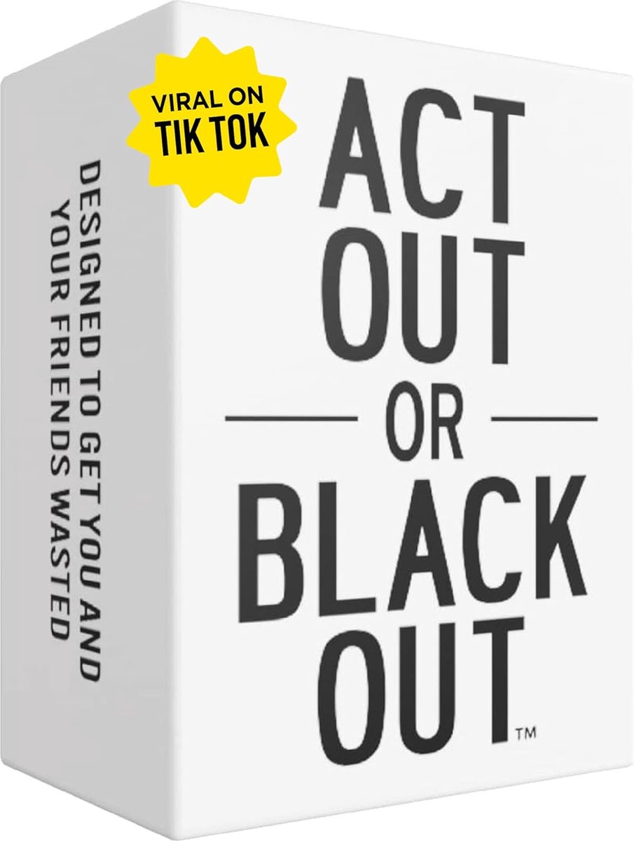 Do or Drink Act Out or Black Out drankspel partygame