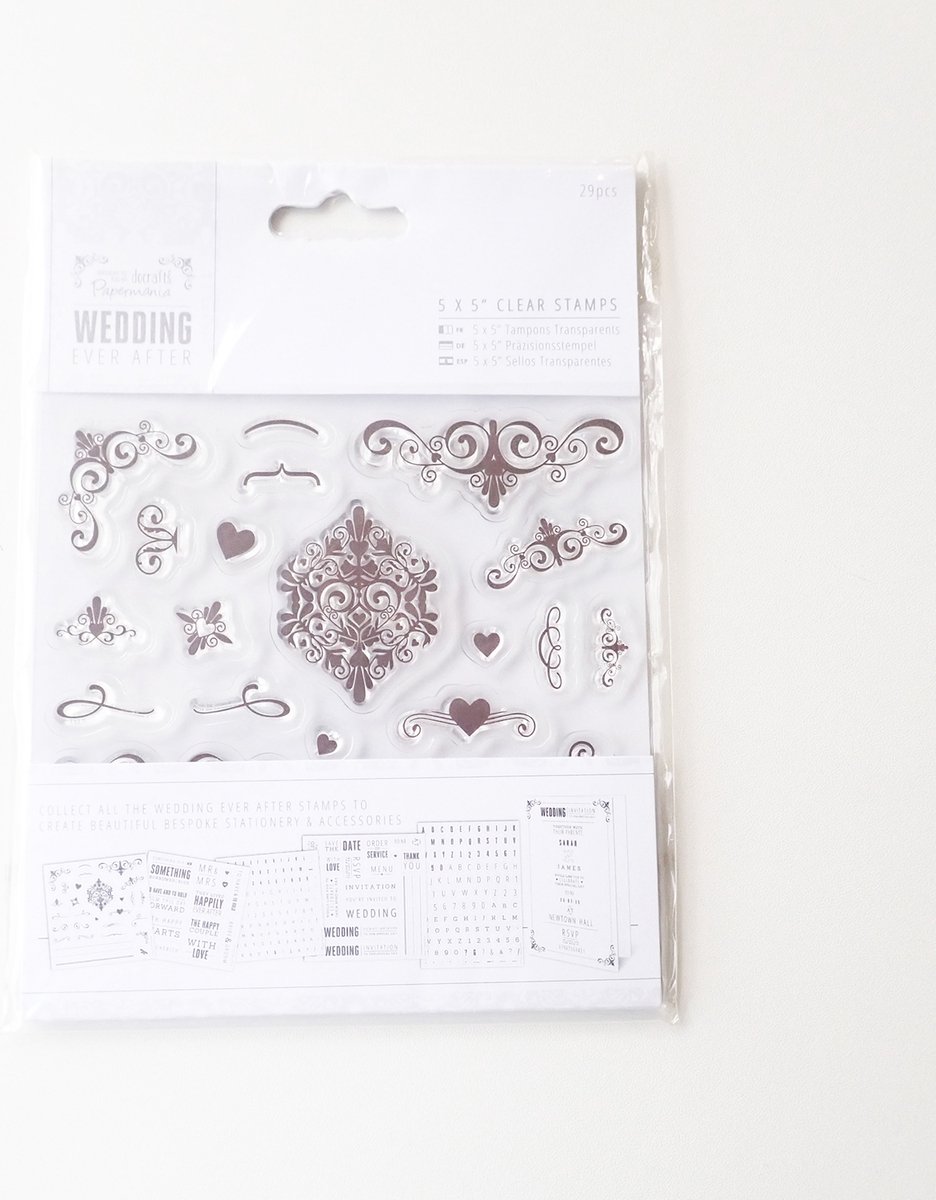 Clearstamp - docraft- wedding ever after