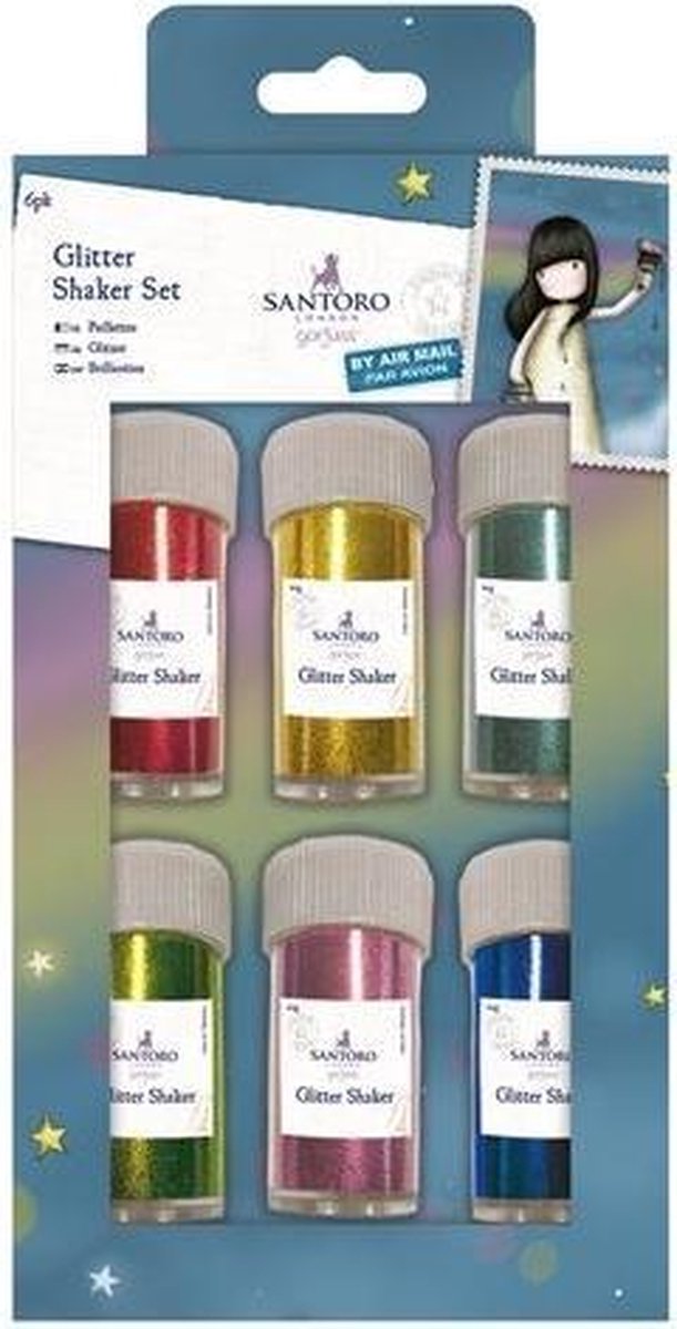 Glitter Shaker Set (6pak) - Santoro