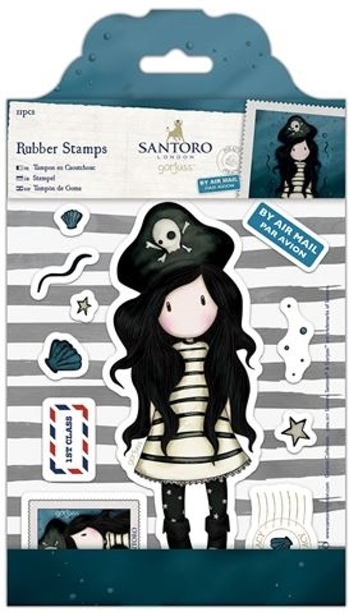 Rubber  Stempels- Santoro - Zeerover