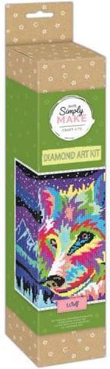 Simply Make Diamond Art Kit - Wolf