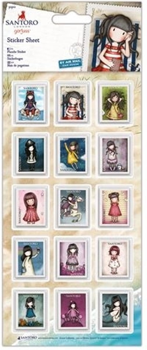 Sticker Vel (16  stuks) - Santoro