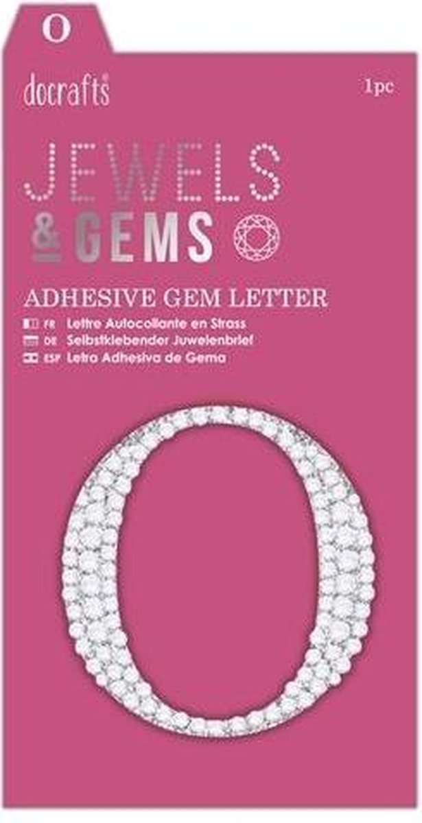 Zelfklevend Edelletter - O - Jewels & Gems