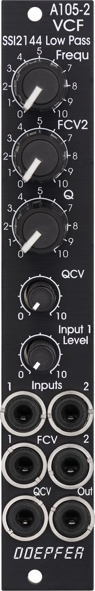 Doepfer A-105-2V 24dB SSI Low Pass Filter Vintage Edition - Filter modular synthesizer