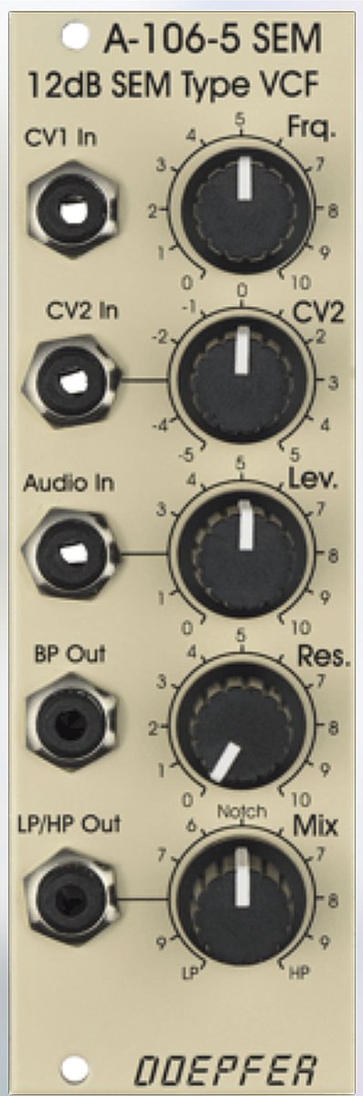 Doepfer A-106-5 SE SEM Filter Special Edition - Filter modular synthesizer