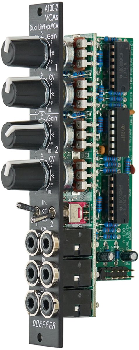 Doepfer A-130-2 Dual linear/exponential VCA Vintage Edition - VCA modular synthesizer