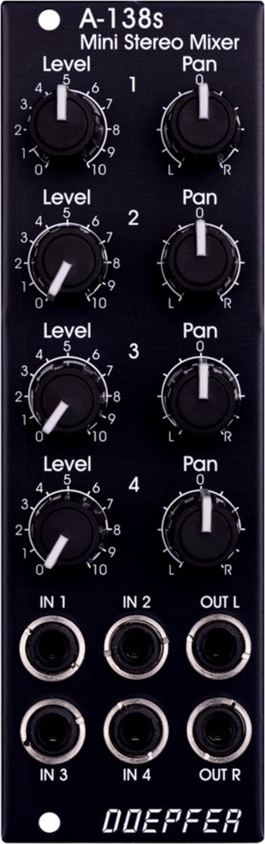 Doepfer A-138SV Mini Stereo Mixer Vintage Edition - Mixer modular synthesizer