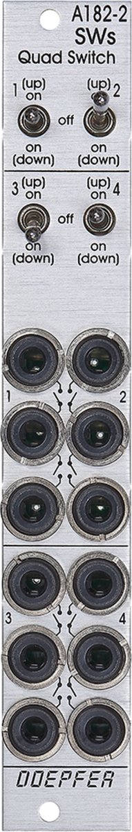 Doepfer A-182-2 Quad Switches - Logic modules