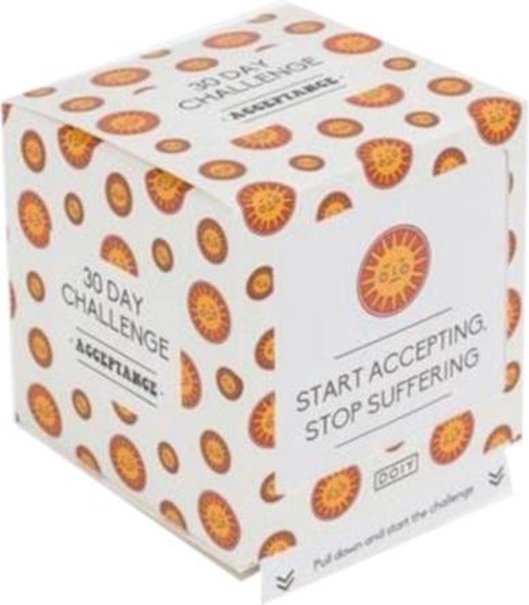 Doiy Kaartspel 30 Day Acceptatie 20 Cm Papier Wit/oranje