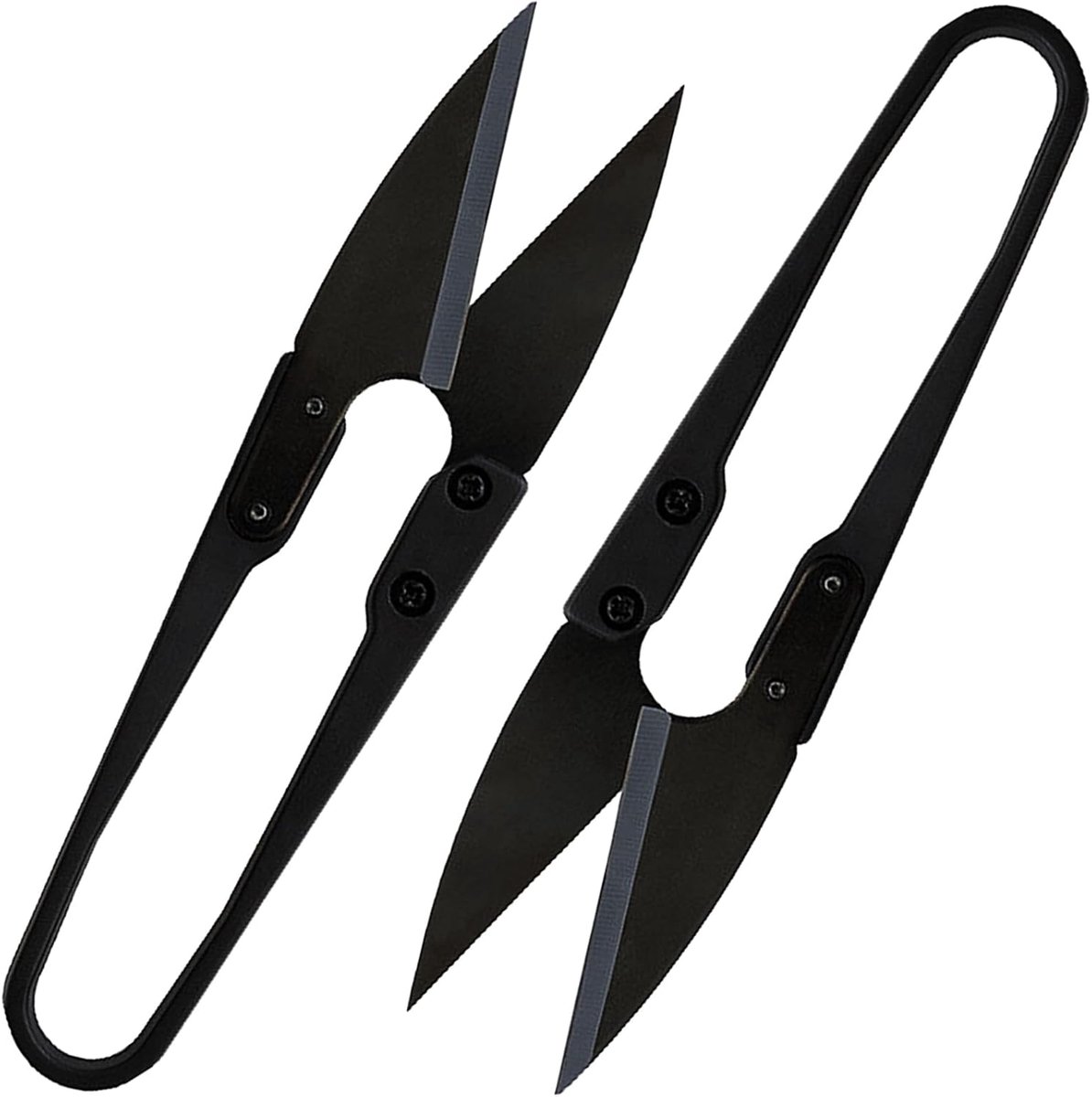 Dolaso 2 stuks U-vormige schaar-klein-universeel inzetbare naaischaar voor het nauwkeurig afsnijden van draad en garen-draadschaar-steekschaar-voor het knutselen en voor de verzorging van planten