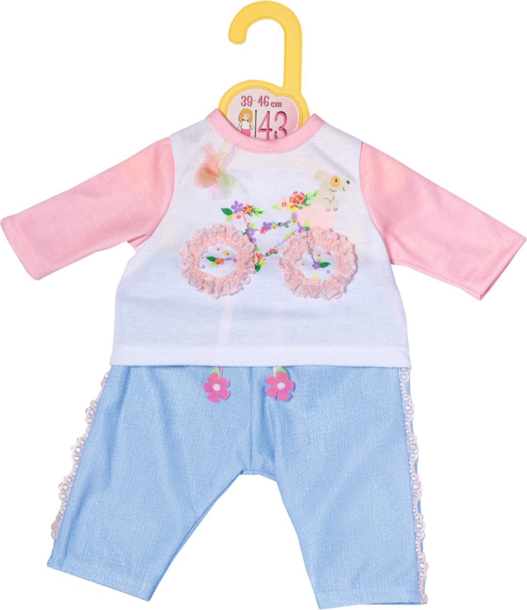 Dolly Moda - Outfit met fiets - Poppenkleding