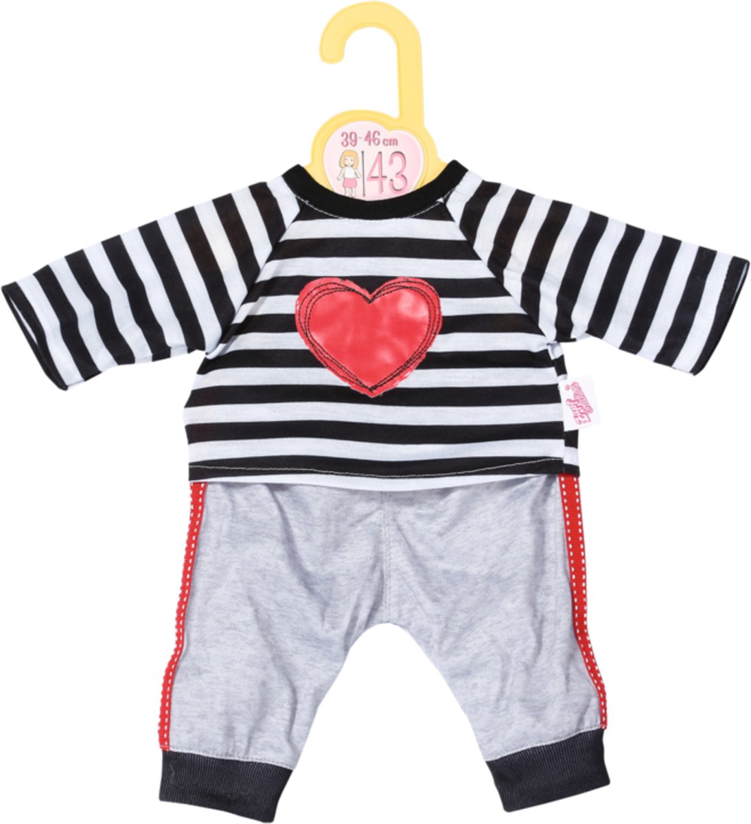 Dolly Moda Gestreept Joggingpak - Poppenkleding 43cm